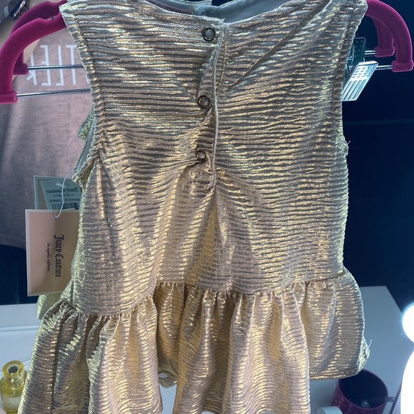 *JUICY COUTURE* 18M Gold Peplum Top NWT - Picture 7 of 7